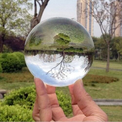 200mm 1pc Clear Color Crystal Ball Ornament Paperweight Home Decoration Glass Sphere Ball Crystal Prism Suncatcher