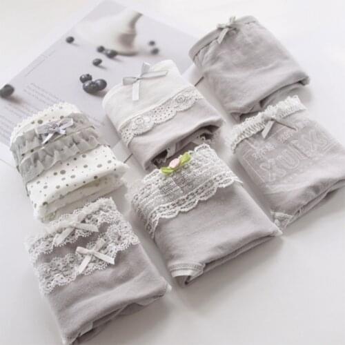 4Fashion Cotton panties womens Childrens Girls Underwear Kids shorts priefs Comfort Multi-color B809-4
