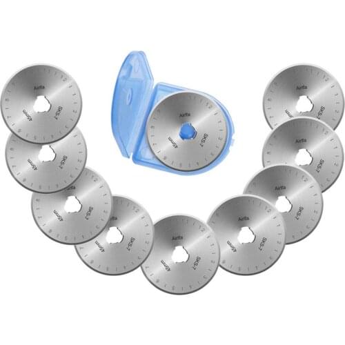 Airlfa for 500pcs / 45mm Rotary Fabric Paper Circular Cut Patchwork Leather Blades