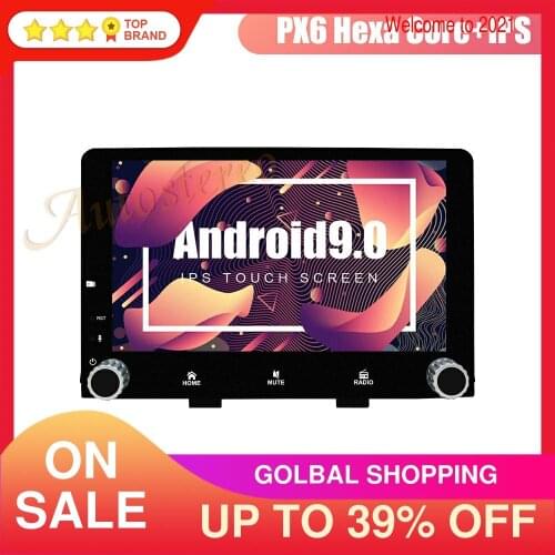 Android 9.0 4GB Car Multimedia Player GPS Navigation For KIA RIO 2017+ Auto Stereo Tape Recorder Head Unit PX6 NO CD DVD Player