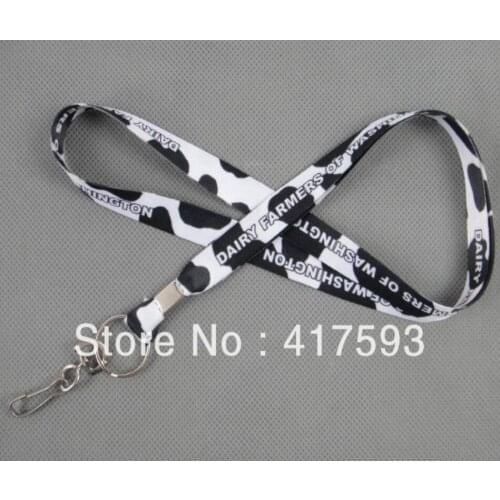 Free shipping custom 10MM width blue neck lanyard with cute animal logo imprint heat transfer cheap kids school lanyard straps