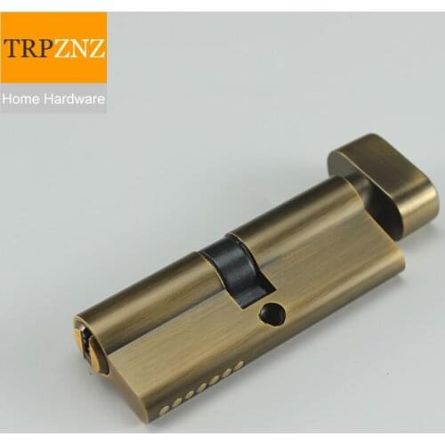 Copper/brass door lock cylinder, for indoor,bedroom, Yellow bronze color, 70x29mm,with3 keys,handle lock accessories