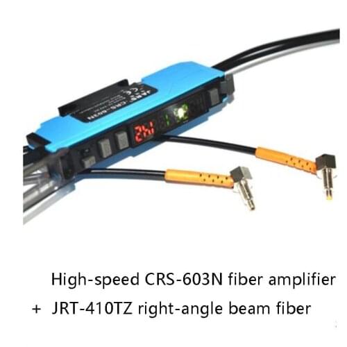 On-beam fiber optic sensor elbow right angle 90 degree fiber optic line diffuse reflection fiber amplifier infrared sensor probe