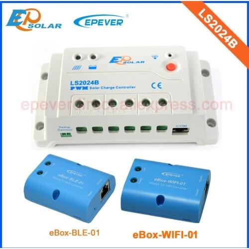 Mini 12V 20A controller home small solar panels system work LS2024B 20amps ble and wifi eBOX for android phone system