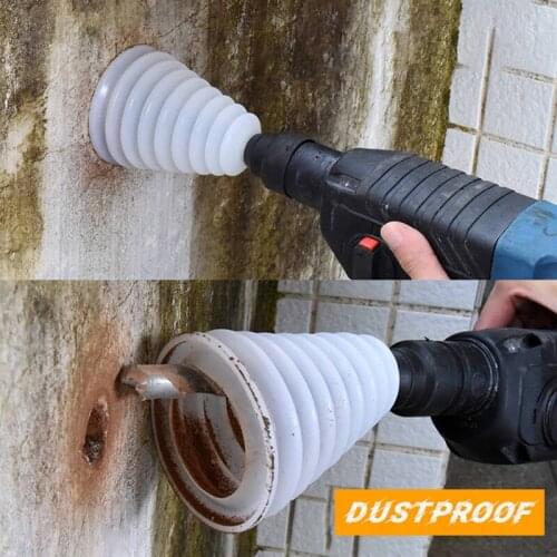 Hammer Drill Dust Collector Rubber Electric Hammer Drill Dust Cover Dustproof Device For Household Impact Drill Power Tools