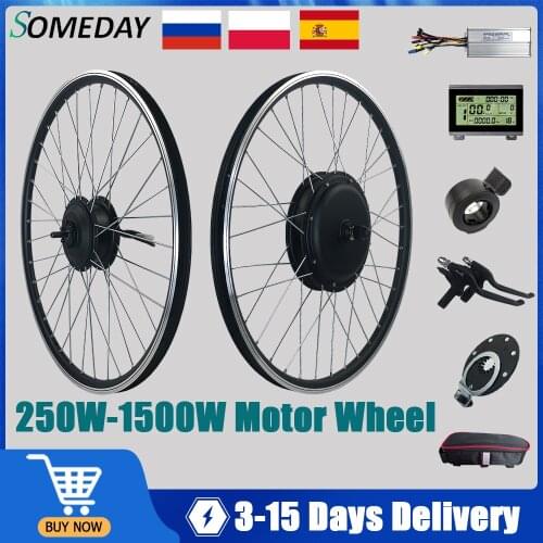 Electric Bike Front Rear Brushless Wheel Hub Motor 36V 250W 350W 48V 500W 1000W 1500W Ebike Conversion Kit Motor for Bicycle