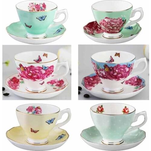 Guci coffee cup set ceramic dish British afternoon tea creative variety of high-grade cups 180ml coffee mug tea cup tea saucer