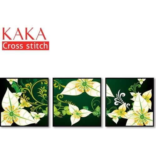Cross stitch kits,Embroidery needlework sets with printed pattern,11CT-canvas for Home Decor Painting,Flowers Full NCKF097