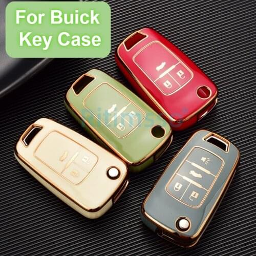 New Tpu Car Key Case Full Cover For Buick Chevrolet Cruze Opel Vauxhall Insignia Mokka Encore Auto Fold Key Shell Protection