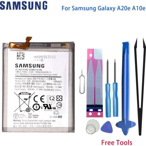 Original Samsung Galaxy A20E Phone Battery EB-BA202ABU For Samsung Galaxy A20e A10e A102W A102U A202F High Capacity +Tools