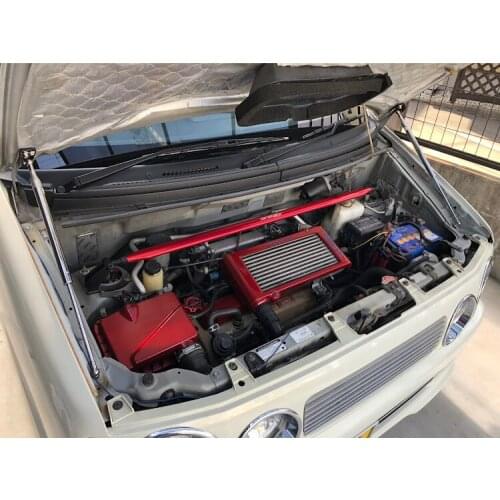 For Daihatsu Move 2nd gen (L900) 1998-2002 Front Bonnet Hood Modify Gas Struts Carbon Fiber Spring Damper Lift Support Absorber