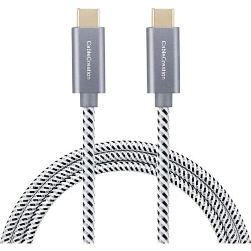 USB Type C to USB C Braided Data & Charging Cable (20V,3A)up to 480Mbps Compatible with MacBook(Pro), Nintendo Switch