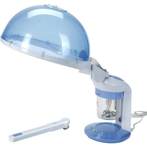 Portable table Hair Steamer 2 in 1 sauna vapor ozono facial vaporizador Face Steamer thermal Cap Hair care spa