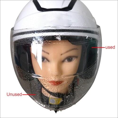 Helmet Clear Anti-Fog Film Rainproof Film Sticker PET Universal Motorcycle Helmet Lens Fog Resistant Films Moto Racing Accessori