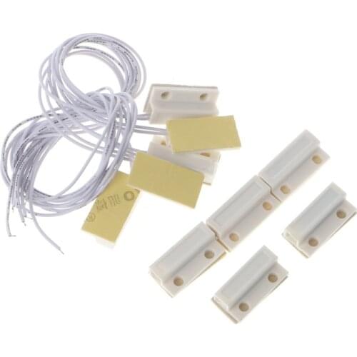 Wired Door Sensor Magnetic Switch House Security Alarm System Siren 5pcs/Lot MC-38 Recessed Reed Switch