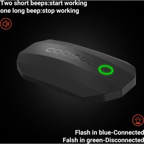 CooSpo H808S Chest Heart Rate Monitor Strap Bluetooth 4.0 ANT+ Heart Rate Sensor Waterproof For Wahoo Garmin Bike Computer