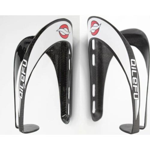 2pcs New QILEFU Road bicycle full carbon fibre drink water bottle cages Mountain bike carbon bottle holder MTB parts Free ship
