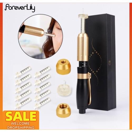 High Pressure Hyaluronic Injection Pen Needleless Hyaluron Syringe Injector Gun Painless Skin Tightening Tattoo Lifting Lips Gen