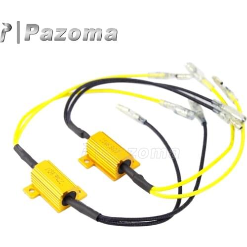 2PCS 12V Motorcycle LED Turn Signal Light Resistor 25 W 6.8 Ohms Motorbike Flasher Resistance Indicator Flashing Rate Controller