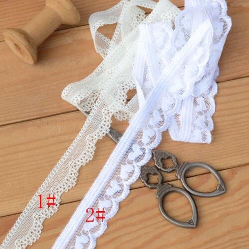 2018 hot sale ace accessories white white stretch lace H0203