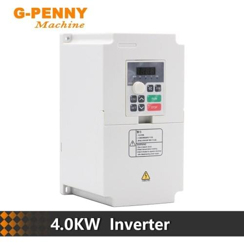 220v 380v VFD Variable Frequency Drive 4.0kw vector Inverter CNC Spindle Motor Speed Control 0-1000Hz Frequency Converter