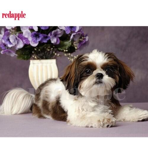 3d Diamond Embroidery Shih Tzu Animal Diamond Art Hobby pet Dog Cross Stitch Diamond Painting Full Square Wall Decor