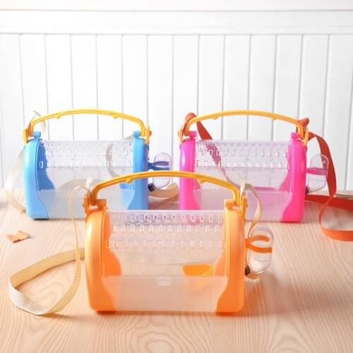 80% Hot Sales!! Rabbit Cage Jaula Hamste Grande Portable Pet Tote Shoulder Carrier Small Animal Travel Hamster Transparent Cage