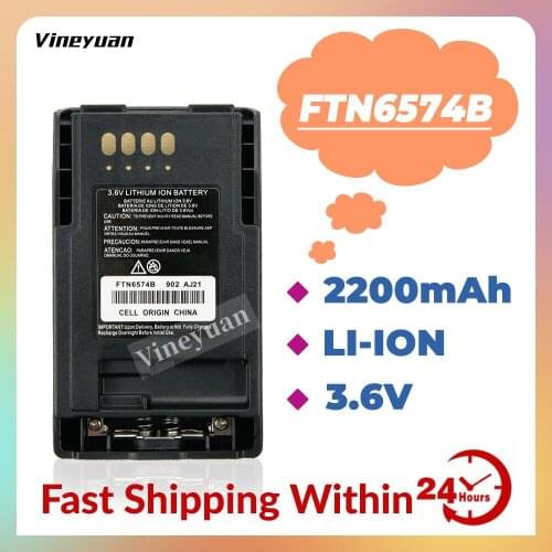 Battery for Motorola MTP850 CEP400 FTN6574 FTN6574A PMNN6074 AP-6574 2200mAh Radio Battery