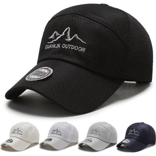 New Summer Travel Climbing Cycling Hiking Fishing Mesh Breathable Quick Drying Men Womens Baseball Cap Outdoor Sports Hat A173
