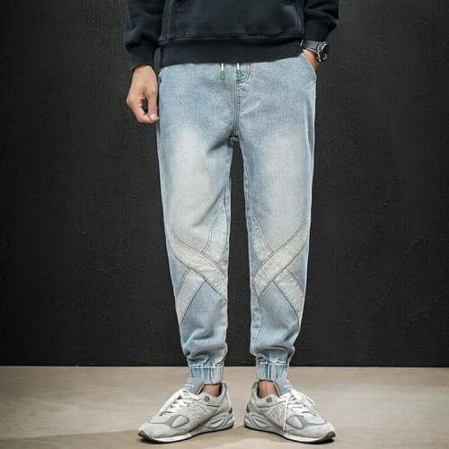 Italian Vintage Designer Personality X Men Jeans Light Blue Slim Fit Denim Buttons Pants Classical Simple Jeans Homme Cotton Bra