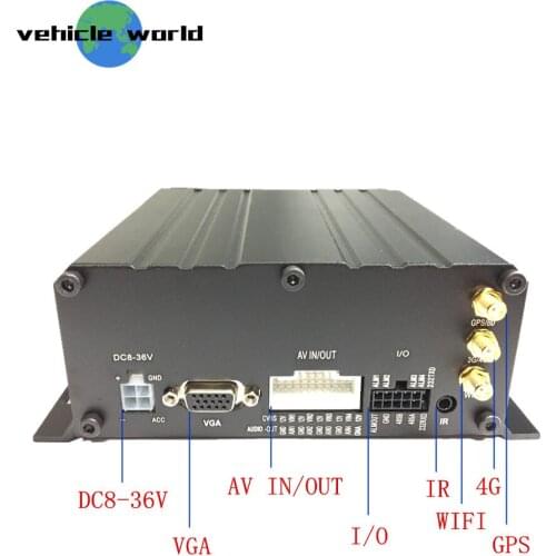 H.264 2.0MP AHD 1080P SD Card HDD 4Channels GPS WIFI 4G Vehicle Car Taxi Trailer Truck School Bus Mobile DVR