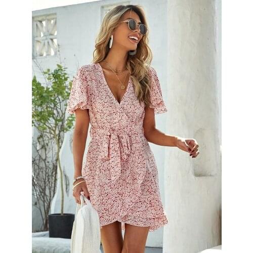 Летние платья с запахом LOVE LICHAO China At AliExpress