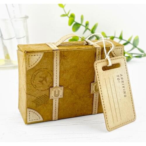 3D Mini Luggage Bag Metal Cutting Dies Stencils DIY Scrapbooking Decorative New Cutting Dies for 2021 Embossing Paper Cards