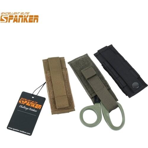 EXCELLENT ELITE SPANKER New Military Scissors Bag Hunting Molle Hairdressing Tool Pouch EDC Tactics Scissor Bag