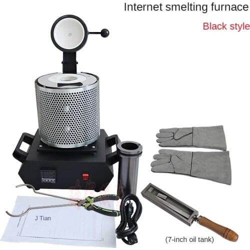 3Kg Melting Furnace with Graphite Crucible Gold Silver Copper & Aluminum Melting Furnace for Casting Jewelry Making Equipment