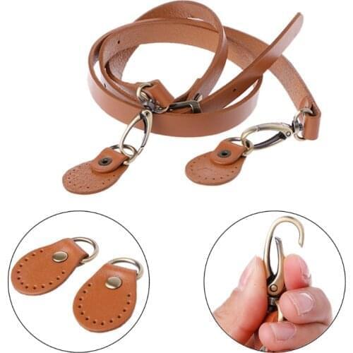 120cm Adjustable Bag Strap Tree Bark Leather Handle Messenger Shoulder Bag Handle Gold Buckle for Handbag DIY Accessories KZ0277