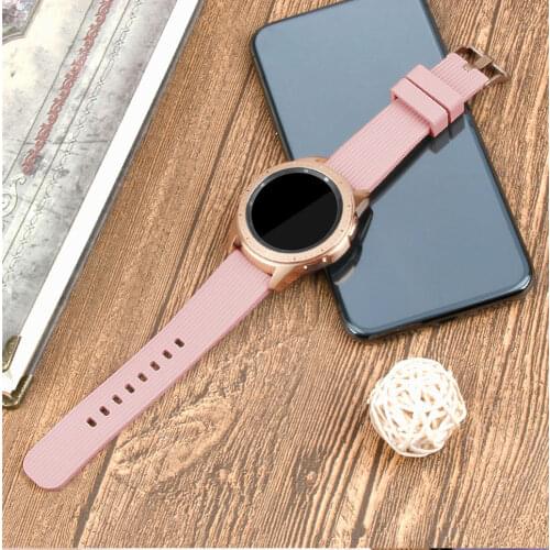 Sport Silicone strap band for Samsung Galaxy Watch 42mm 46mm Replacement Rubber bracelet Samsung Gear S3 frontier 22mm watchband