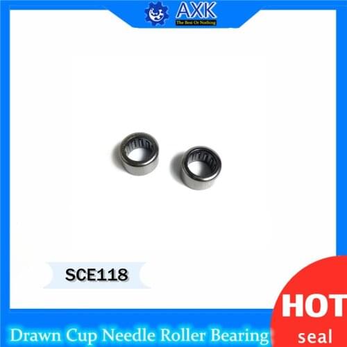 SCE118 Bearing 17.46*22.225*12.7 mm ( 5 PCS ) Drawn Cup needle Roller Bearings B118 BA118Z SCE 118 Bearing