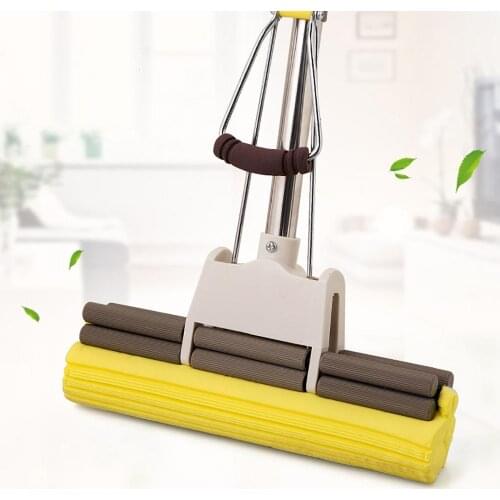OTHERHOUSE Floor Mop Sponge Mop Twist The Water Mop Microfibre Nozzle Flat Rotated Spray Self-squeezing without Hand Washing