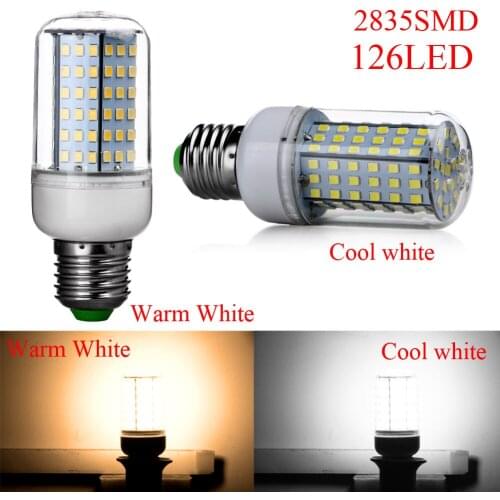 SMD 2835 E27 102 126 LED bulb lamp 220V Cool White /Warm White Corn Light Chandelier candle spotlight christmas lights