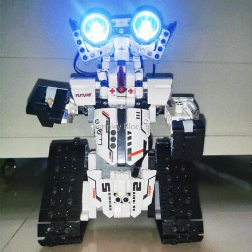LED RC Tracked Robot APP Remote Control Building Blocks MOC High-Tech Tank off-road Vehicle Bricks City Creator Programming Toys