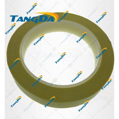 TANGDA18mm*70M ,70meter Yellow PET High Temperature Withstand Insulate Anti-Flame Adhesive Mylar Tape for Transformer Coil Wrap