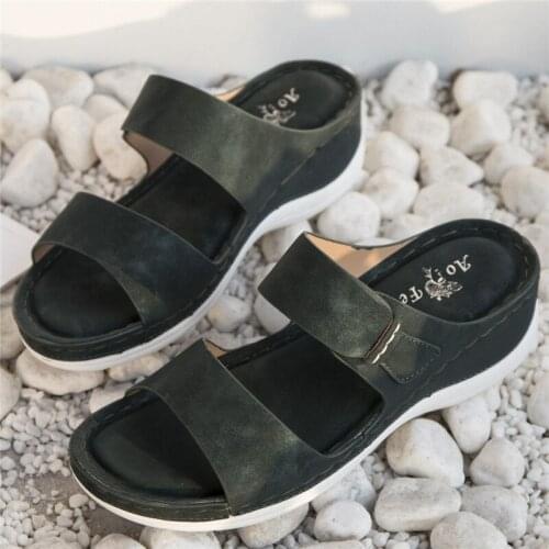 Women Summer Slippers Casual Ladies Sandals Platform Non-slip Female Shoes Soft Wedge Outdoor Women Slippers Dropshipping Shoes