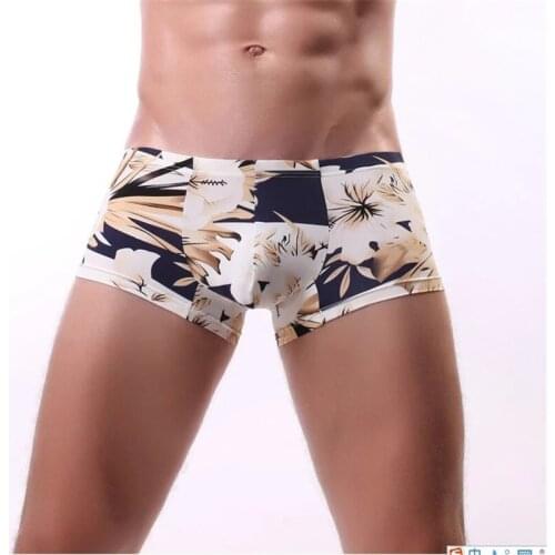 Mens Underwear Ice Silk Summer Seamless Underpants Male Pants Boxer Man Casual Plus Size Underwear Men Panties 2019