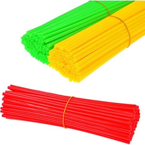 72pcs Universal Motorcycle Dirt Bike Enduro Wheel Rim Spokes Skins Off Road Shrouds Covers