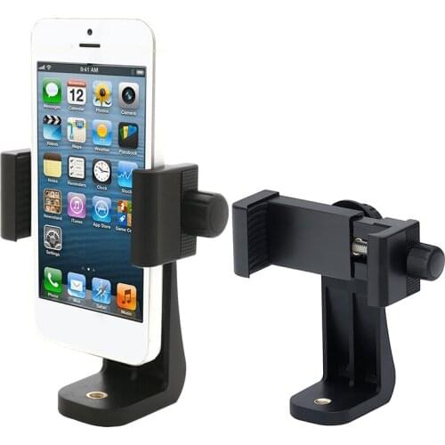 Universal 360 Degree Vertical And horizontally Rotation Tripod Mount Adapter Scalable Clipper Holder For CellPhone