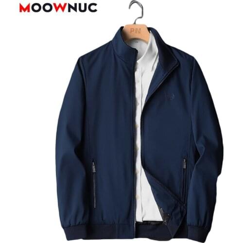 Windbreaker Warm Autumn Male Coats 2021 Mens Jackets Overcoat Fit Classic Windproof Hombre Smart Casual Coveral Brand MOOWNUC