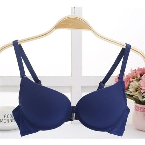 Yasemeen Front Closure Seamless Bras Woman Push Up Underwire Brassiere Backless Adjustable Underwear 32-38AB Cup Push Up Bras