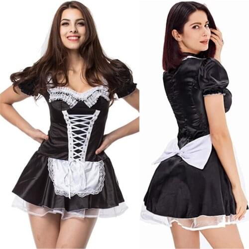 Sexy Maidservant Costume Halloween Costumes For Women Cosplay Performance Clothing Party Carnival Seducing Maid Uniform