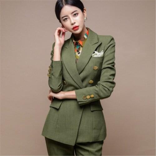 Женские брючные костюмы с пиджаком ZRFTVCXKY China At AliExpress